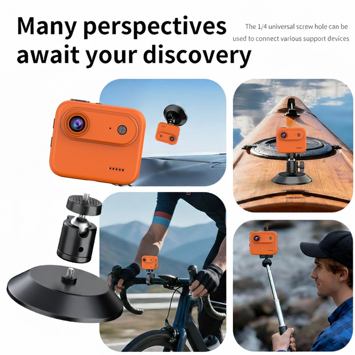 Action Camera 4K - Kamera Aksi N05R 4K Layar HD