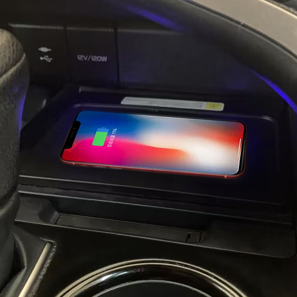 Wireless Phone Charger Pad - Konsol tengah pengisi daya nirkabel untuk