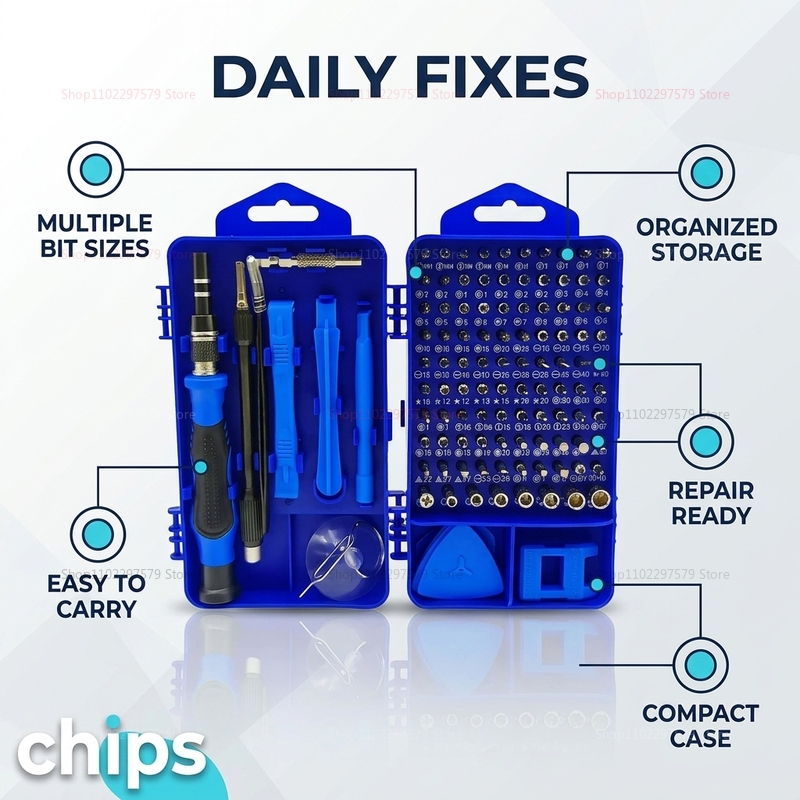 Set Obeng Multifungsi 115 in 1 - Electronics And Gadgets With S ulasan dan harga