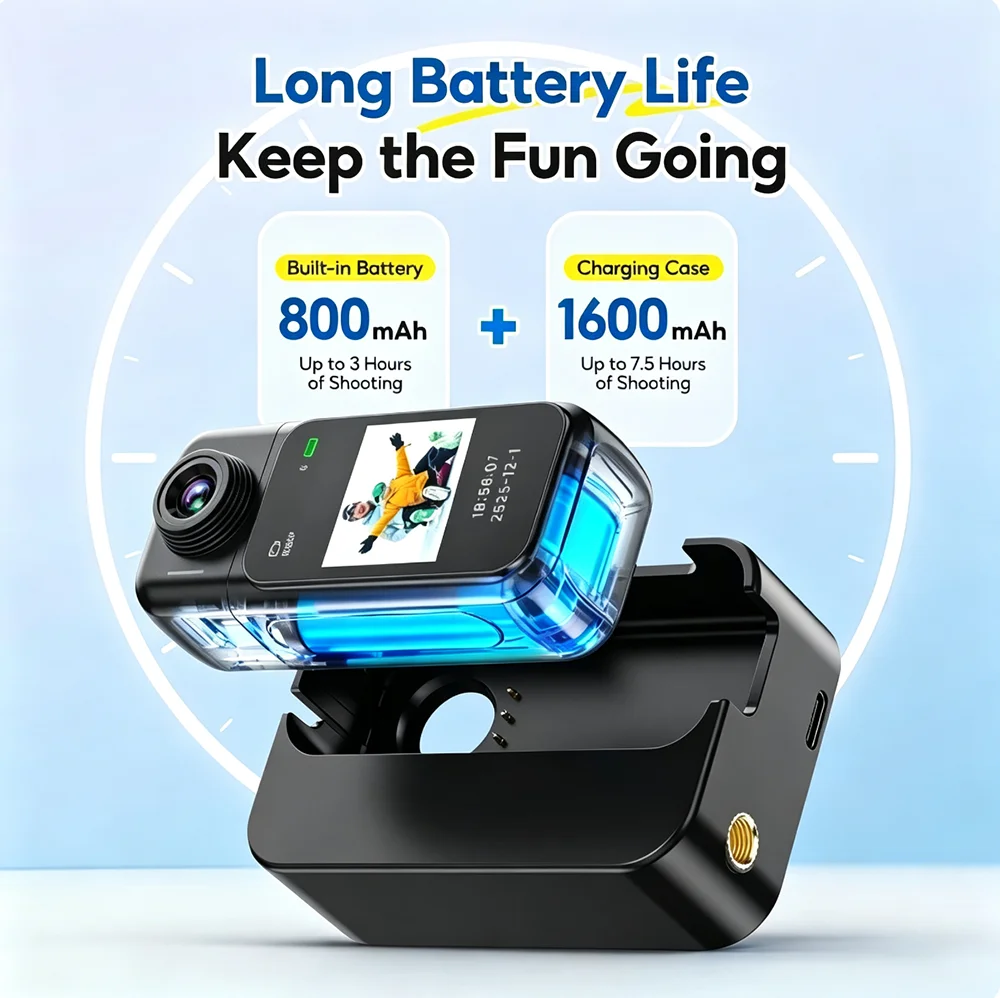 Kamera Vlog Mini WiFi 4K/1080P - Action Camera 4K ulasan dan harga