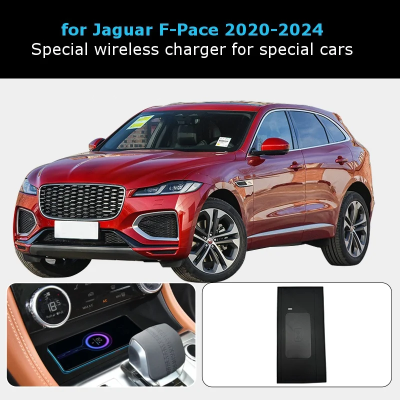 Untuk Jaguar F-Pace 2020 2021  - Wireless Phone Charger Pad ulasan dan harga