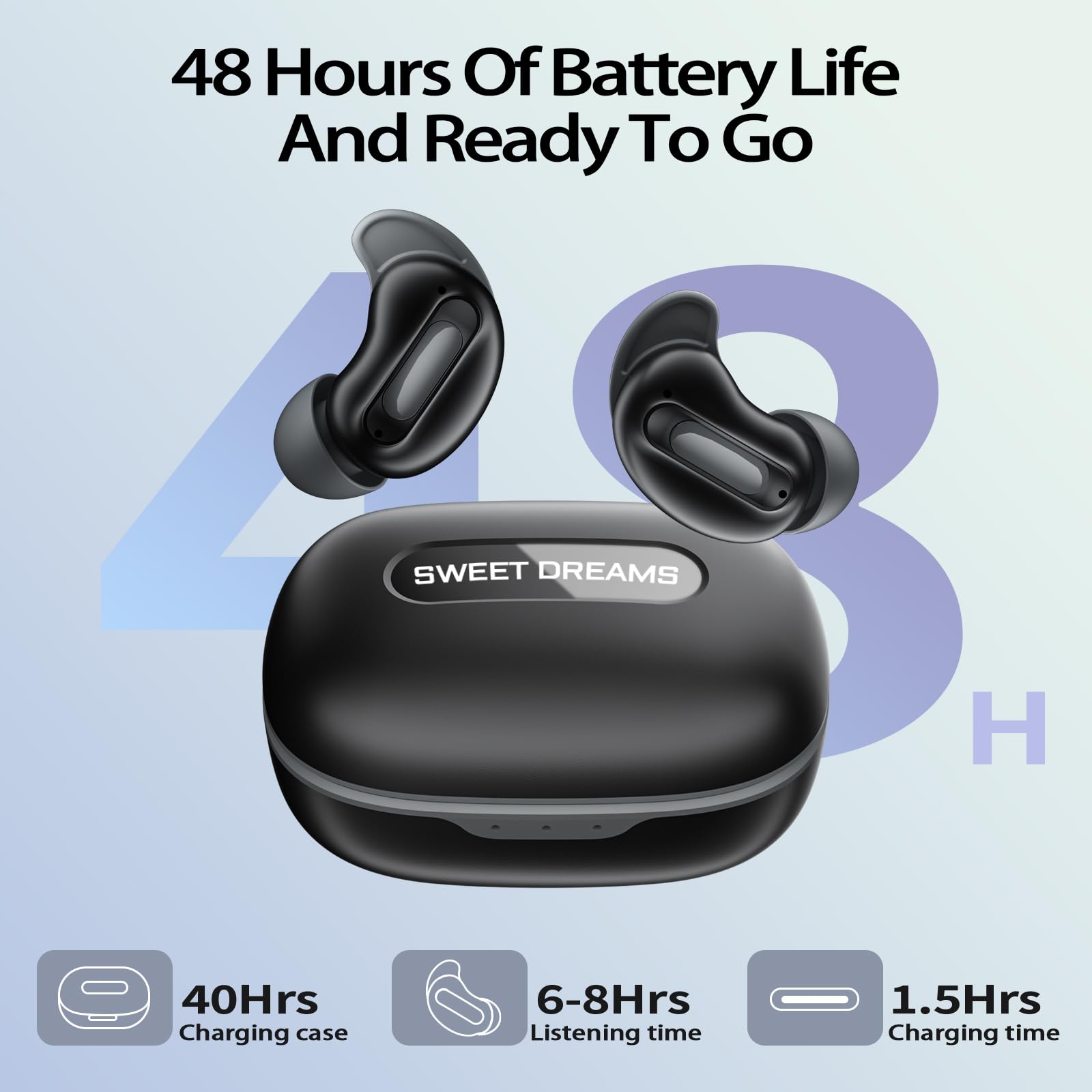 Earbud Tidur Mini D20 untuk Ti - Earbuds Anc Wireless ulasan dan harga